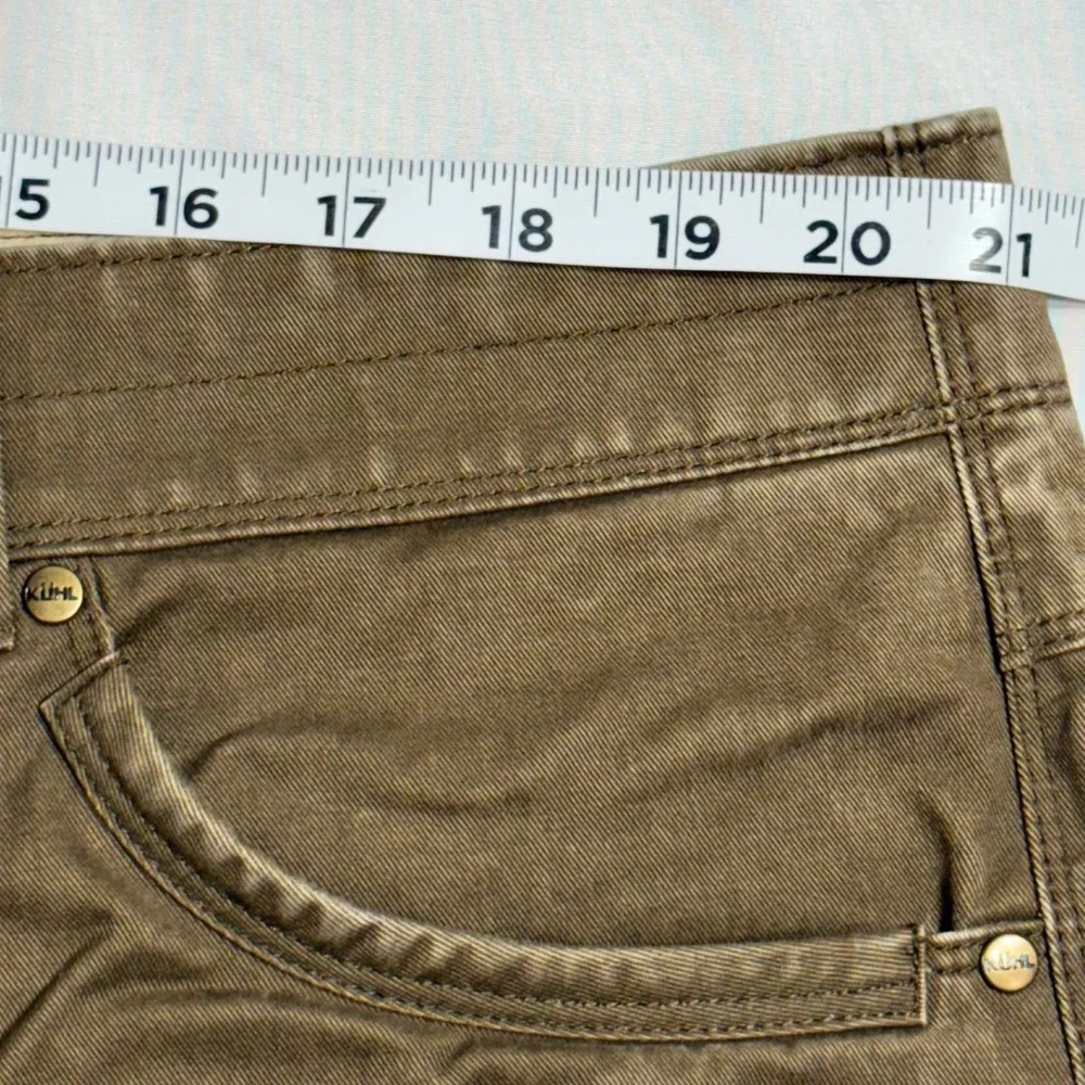 Kuhl Free Rydr Pants Mens 42x34‎ Brown Tapered Articulated Knee Workwear 5015